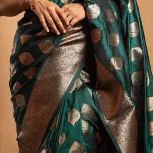 Emerald Zari Silk Saree